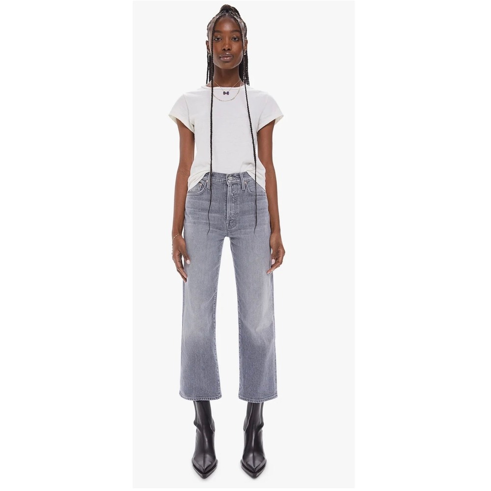 Mother Denim The Rambler Ankle In Uncommon Ground Gray Size 29